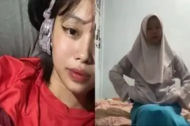 Dokumentasi Salwa Hijab Cantik Bersantai Kasur